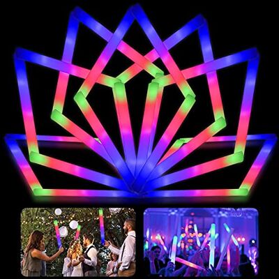 YYYuYong 102 lot Bâton Lumineux LED Blanc Mariage,Bâton Lumineux LED en Mousse,3 Modes Bâtons Lumineux Clignotants Fournitures de Fête Brillent dans Le Noir pour Fête, Concert et Événement - Publicité YYYuYong 102 lot Bâton Lumineux LED Blanc Mariage,Bâton Lumineux LED en Mousse,3 Modes Bâtons Lumineux Clignotants Fournitures de Fête Brillent dans Le Noir pour Fête, Concert et Événement - Publicité