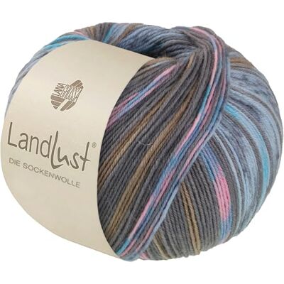 Lana Grossa Landlust die Laine pour chaussettes Fil en laine mérinos en différentes couleurs Fil à tricoter à la main en 80 % laine vierge (mérinos) et 20 % polyamide 100 g de laine pour tricot - Publicité Lana Grossa Landlust die Laine pour chaussettes Fil en laine mérinos en différentes couleurs Fil à tricoter à la main en 80 % laine vierge (mérinos) et 20 % polyamide 100 g de laine pour tricot - Publicité