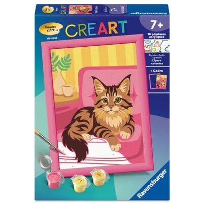 Ravensburger – CreArt Kids 13x18cm – Numéro d'art – Maine Coon – Loisir créatif – Kit de Peinture par numéros – Activité détente et créative – Dès 7 Ans – 12023333 – Version française - Publicité Ravensburger – CreArt Kids 13x18cm – Numéro d'art – Maine Coon – Loisir créatif – Kit de Peinture par numéros – Activité détente et créative – Dès 7 Ans – 12023333 – Version française - Publicité