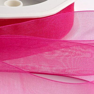 Italian Options Ruban en organza transparent pour emballage cadeau, artisanat, mariage, bouquets de fleurs, anniversaire, décoration, décoration, rouleau de 15 mm x 20 m, rose azalée - Publicité Italian Options Ruban en organza transparent pour emballage cadeau, artisanat, mariage, bouquets de fleurs, anniversaire, décoration, décoration, rouleau de 15 mm x 20 m, rose azalée - Publicité