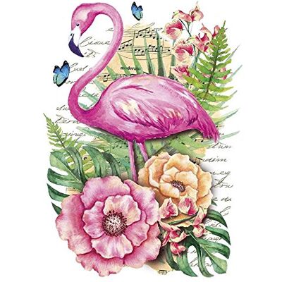 ideen mit herz Transfert de repassage coloré DIN A4 Pour décorer les textiles tels que les t-shirts et les sacs avec motifs à repasser Images de transfert DIY textiles (flamant rose) - Publicité ideen mit herz Transfert de repassage coloré DIN A4 Pour décorer les textiles tels que les t-shirts et les sacs avec motifs à repasser Images de transfert DIY textiles (flamant rose) - Publicité