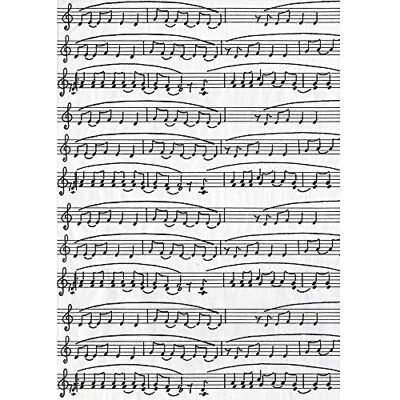 décopatch FDA468O 20 feuilles fines identiques 30x40cm Notes de musique - Publicité décopatch FDA468O 20 feuilles fines identiques 30x40cm Notes de musique - Publicité