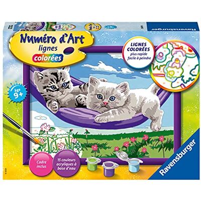 Ravensburger – Numéro d’Art Moyen Format – Chatons dans Le hamac – Loisir créatif – Kit de Peinture par numéros – Activité détente et créative – Dès 9 Ans – 28679 – Version française - Publicité Ravensburger – Numéro d’Art Moyen Format – Chatons dans Le hamac – Loisir créatif – Kit de Peinture par numéros – Activité détente et créative – Dès 9 Ans – 28679 – Version française - Publicité
