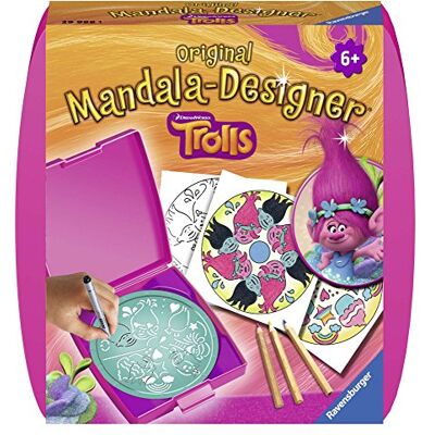 Ravensburger 29988 Mini Mandala Trolls - Publicité Ravensburger 29988 Mini Mandala Trolls - Publicité
