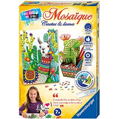 Ravensburger Mosaique Cactus et Lama Loisir Créatif 18352 - Publicité Ravensburger Mosaique Cactus et Lama Loisir Créatif 18352 - Publicité