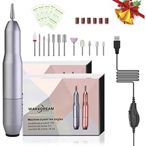 WakeDream Ponceuse pour Ongles Professionnel, 12 en1 Lime a Ongle Electrique, Ongles Manucure Machine Puissante et Silencieuse,Portable Kit de Manucure Pédicure pour Salon et Maison (Argenté) - Publicité WakeDream Ponceuse pour Ongles Professionnel, 12 en1 Lime a Ongle Electrique, Ongles Manucure Machine Puissante et Silencieuse,Portable Kit de Manucure Pédicure pour Salon et Maison (Argenté) - Publicité