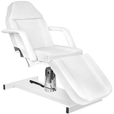 ACTIVESHOP Basic 210 Chaise longue hydraulique en cuir synthétique de qualité supérieure Blanc Charge maximale 150 kg - Publicité ACTIVESHOP Basic 210 Chaise longue hydraulique en cuir synthétique de qualité supérieure Blanc Charge maximale 150 kg - Publicité