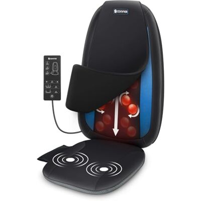 COMFIER Coussin de massage Shiatsu pour siège, Masseur de dos avec chaleur, vibration et massage du cou, des épaules et du dos, Tapis de massage pour maison et bureau - Publicité COMFIER Coussin de massage Shiatsu pour siège, Masseur de dos avec chaleur, vibration et massage du cou, des épaules et du dos, Tapis de massage pour maison et bureau - Publicité