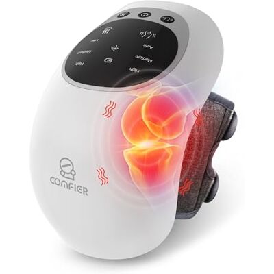 COMFIER Masseur de Genoux Sans Fil, 3 Températures Réglables, Lumière Rouge Thérapeutique, Massage Vibration et Chaleur, Appareil de Massage Genou pour Douleur Articulaire, Cadeau Homme Femme - Publicité COMFIER Masseur de Genoux Sans Fil, 3 Températures Réglables, Lumière Rouge Thérapeutique, Massage Vibration et Chaleur, Appareil de Massage Genou pour Douleur Articulaire, Cadeau Homme Femme - Publicité