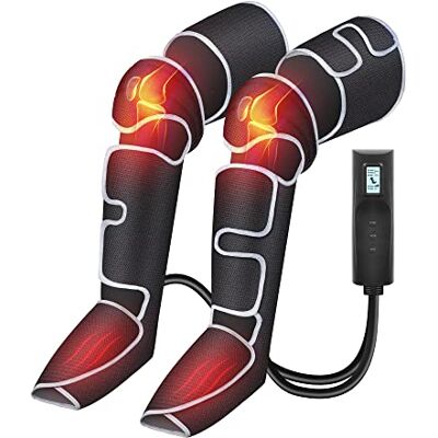 COMFIER Masseur de jambes, masseur de compression pour les mollets, les genoux, les pieds avec chaleur, cadeaux pour hommes, 3 réglages de chaleur et 3 intensités, Noir - Publicité COMFIER Masseur de jambes, masseur de compression pour les mollets, les genoux, les pieds avec chaleur, cadeaux pour hommes, 3 réglages de chaleur et 3 intensités, Noir - Publicité