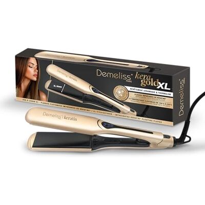 SAINT ALGUE Demeliss Kera Gold XL - Plaques larges 45 mm - Lisseur cheveux - Publicité SAINT ALGUE Demeliss Kera Gold XL - Plaques larges 45 mm - Lisseur cheveux - Publicité