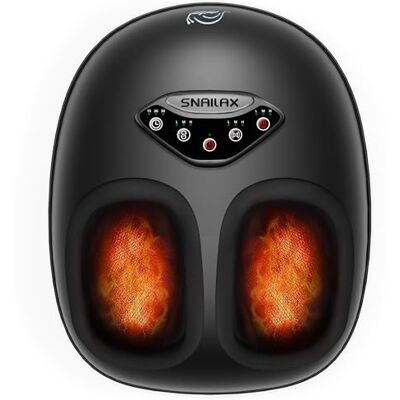 Snailax Masseur de pieds avec chaleur, Appareil de massage des pieds Shiatsu électrique avec pétrissage et compression, arrêt automatique, chauffe-pieds, cadeaux pour femmes et hommes - Publicité Snailax Masseur de pieds avec chaleur, Appareil de massage des pieds Shiatsu électrique avec pétrissage et compression, arrêt automatique, chauffe-pieds, cadeaux pour femmes et hommes - Publicité