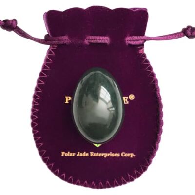 Polar Jade Véritable œuf de Jade néphrite, Non percé, pour Les Kegels pour entraîner Les Muscles du Plancher pelvien et pour la guérison des Cristaux en méditation (Large (50 x 35 mm)) - Publicité Polar Jade Véritable œuf de Jade néphrite, Non percé, pour Les Kegels pour entraîner Les Muscles du Plancher pelvien et pour la guérison des Cristaux en méditation (Large (50 x 35 mm)) - Publicité