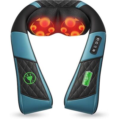 COMFIER 2026 Appareil de massage Shiatsu sans fil avec chaleur, pour le cou et les épaules, relaxation profonde du cou, des épaules et du dos, idéal comme cadeau pour les femmes, les mères et les - Publicité COMFIER 2026 Appareil de massage Shiatsu sans fil avec chaleur, pour le cou et les épaules, relaxation profonde du cou, des épaules et du dos, idéal comme cadeau pour les femmes, les mères et les - Publicité