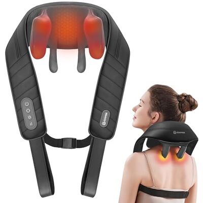 COMFIER Masseur cervical 4D sans fil avec chaleur - Publicité COMFIER Masseur cervical 4D sans fil avec chaleur - Publicité