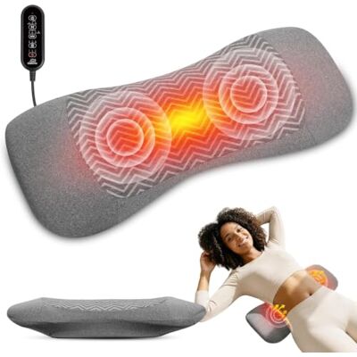 Snailax Masseur lombaire sans fil avec chaleur, vibration et pression d'air 4 hauteurs réglables, 3 niveaux de chaleur, minuterie 15 min, batterie 2500 mAh, câble USB-C pour bureau et voiture - Publicité Snailax Masseur lombaire sans fil avec chaleur, vibration et pression d'air 4 hauteurs réglables, 3 niveaux de chaleur, minuterie 15 min, batterie 2500 mAh, câble USB-C pour bureau et voiture - Publicité