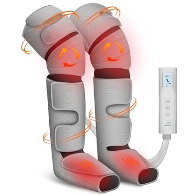 Snailax Masseur de jambes avec chaleur, compression et pétrissage, adapté aux mollets et genoux, 3 modes de massage et 3 niveaux de chaleur, masseur pieds et jambes 3 en 1, cadeau pour hommes et femme - Publicité Snailax Masseur de jambes avec chaleur, compression et pétrissage, adapté aux mollets et genoux, 3 modes de massage et 3 niveaux de chaleur, masseur pieds et jambes 3 en 1, cadeau pour hommes et femme - Publicité