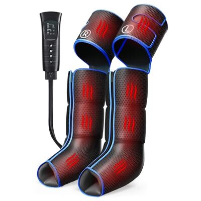 COMFIER Appareil de massage des jambes avec chaleur et compression, 6 modes, 3 niveaux d'intensité et thérapie par la chaleur - Publicité COMFIER Appareil de massage des jambes avec chaleur et compression, 6 modes, 3 niveaux d'intensité et thérapie par la chaleur - Publicité
