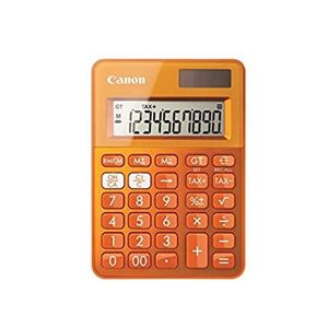 Canon Mini Calculatrice de poche à 10 chiffres LS-100K, coloris orange - Publicité