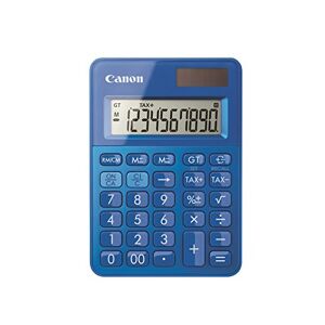 Canon Mini Calculatrice de poche à 10 chiffres LS-100K, coloris bleu - Publicité