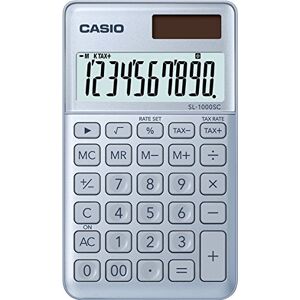 Casio SL 1000 SC BU Calculatrice de poche Bleu - Publicité