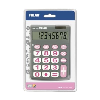 MILAN 151708GBL Blister Calculatrice Electronique 8 chiffres Touches grands - Publicité MILAN 151708GBL Blister Calculatrice Electronique 8 chiffres Touches grands - Publicité