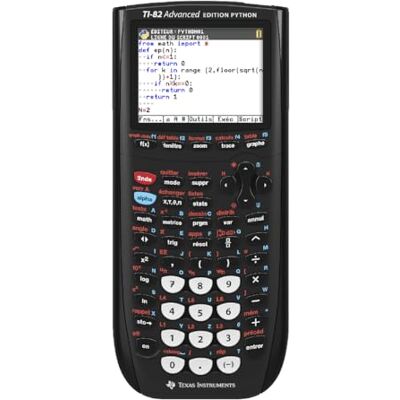 Texas Instruments Calculatrice Graphique TI-82 Advanced Edition Python, Noir - Publicité Texas Instruments Calculatrice Graphique TI-82 Advanced Edition Python, Noir - Publicité