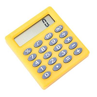 TOOLSTAR 1 calculatrice de poche électronique à 8 chiffres, mini calculatrice portable pour l'enseignement des mathématiques, le quotidien et le bureau (jaune) - Publicité TOOLSTAR 1 calculatrice de poche électronique à 8 chiffres, mini calculatrice portable pour l'enseignement des mathématiques, le quotidien et le bureau (jaune) - Publicité
