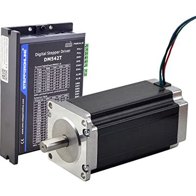 STEPPERONLINE Moteur pas à pas CNC à 1 seul axe Kit 3,0Nm Moteur pas à pas Nema 23 & entraînement de moteur pas-à-pas DM542T pour les imprimantes 3D/fraiseuses CNC - Publicité STEPPERONLINE Moteur pas à pas CNC à 1 seul axe Kit 3,0Nm Moteur pas à pas Nema 23 & entraînement de moteur pas-à-pas DM542T pour les imprimantes 3D/fraiseuses CNC - Publicité
