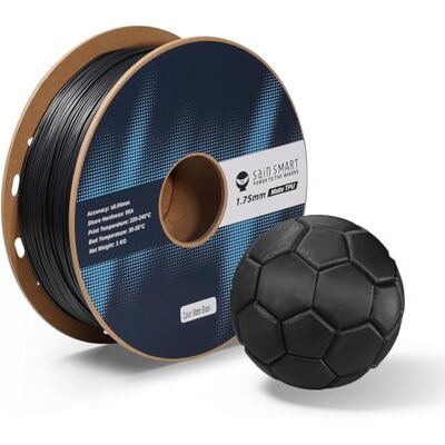 sainsmart Filament TPU mat flexible noir pour impression 3D, 1,75 mm, 1 kg, précision dimensionnelle +/- 0,05 mm, 95 A TPU souple - Publicité sainsmart Filament TPU mat flexible noir pour impression 3D, 1,75 mm, 1 kg, précision dimensionnelle +/- 0,05 mm, 95 A TPU souple - Publicité