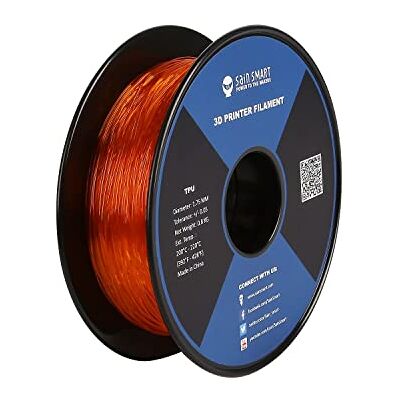 sainsmart Orange Flexible TPU 3D Printing Filament, 1.75 mm, 0.8 kg, Dimensional Accuracy +/- 0.05 mm - Publicité sainsmart Orange Flexible TPU 3D Printing Filament, 1.75 mm, 0.8 kg, Dimensional Accuracy +/- 0.05 mm - Publicité