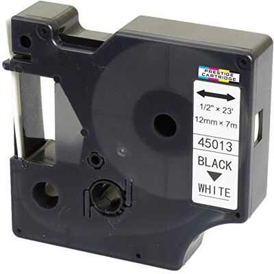 PRESTIGE CARTRIDGE Compatible Ruban d'étiquettes D1 45013 S0720530 noir sur blanc 12mm x 7m pour DYMO LabelManager LM 160 210D 220P 260P 280 360D 420P 450D 500TS PnP MobileLabeler LabelPoint LabelWriter LW 400 450 Duo - Publicité PRESTIGE CARTRIDGE Compatible Ruban d'étiquettes D1 45013 S0720530 noir sur blanc 12mm x 7m pour DYMO LabelManager LM 160 210D 220P 260P 280 360D 420P 450D 500TS PnP MobileLabeler LabelPoint LabelWriter LW 400 450 Duo - Publicité