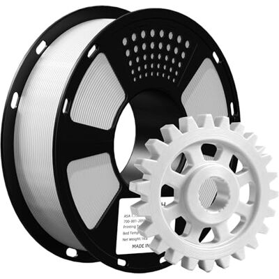 GEEETECH Filament ASA 1,75 mm pour imprimante 3d, résistant à la chaleur et durable, 1 kg, blanc - Publicité GEEETECH Filament ASA 1,75 mm pour imprimante 3d, résistant à la chaleur et durable, 1 kg, blanc - Publicité