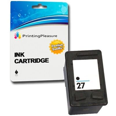 Printing Pleasure Noir Cartouche d'encre Compatible pour HP Officejet 4215 PSC 1110 1210 1215 1315 1317 Deskjet 3320 3325 3420 3535 3550 3650 5650 5850 Fax 1240 Remplacement pour HP 27 (C8727AE) - Publicité Printing Pleasure Noir Cartouche d'encre Compatible pour HP Officejet 4215 PSC 1110 1210 1215 1315 1317 Deskjet 3320 3325 3420 3535 3550 3650 5650 5850 Fax 1240 Remplacement pour HP 27 (C8727AE) - Publicité