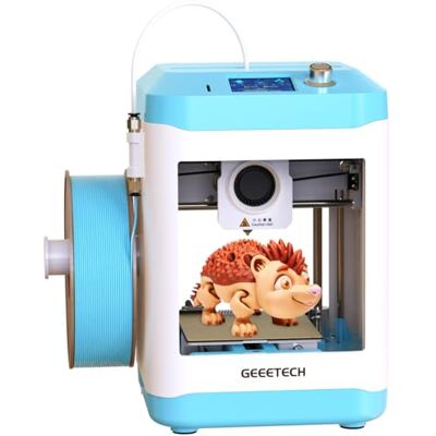 GEEETECH M1 Mini Imprimante 3D pour débutants et usage domestique Extrudeuse à entraînement direct, vitesse d'impression de 250 mm/s, nivellement automatique, carte SD et bobine de filament - Publicité GEEETECH M1 Mini Imprimante 3D pour débutants et usage domestique Extrudeuse à entraînement direct, vitesse d'impression de 250 mm/s, nivellement automatique, carte SD et bobine de filament - Publicité