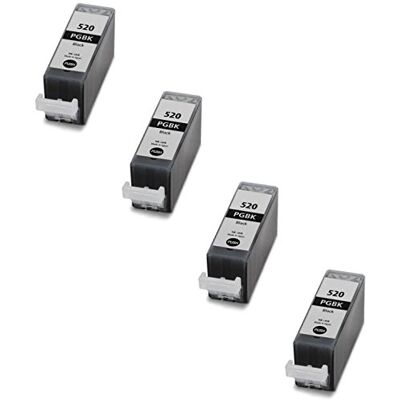 PRESTIGE CARTRIDGE PGI-520 Lot de 4 Cartouches d'encre compatible avec Canon Pixma MP540 MP540x MP550 MP560 MP620 MP620b MP630 MP640 MP980 MP990 MX860 MX870 iP3600 iP3680 iP4600 iP4680 iP4700, Noir - Publicité PRESTIGE CARTRIDGE PGI-520 Lot de 4 Cartouches d'encre compatible avec Canon Pixma MP540 MP540x MP550 MP560 MP620 MP620b MP630 MP640 MP980 MP990 MX860 MX870 iP3600 iP3680 iP4600 iP4680 iP4700, Noir - Publicité