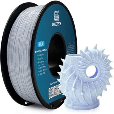GEEETECH Filament PLA 1,75 mm, pour imprimante 3D, bobine de 1 kg, comme le marbre bleu - Publicité GEEETECH Filament PLA 1,75 mm, pour imprimante 3D, bobine de 1 kg, comme le marbre bleu - Publicité
