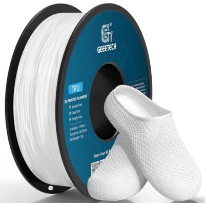 GEEETECH Filament TPU 95A, blanc, bobine 1 kg pour imprimante 3D - Publicité GEEETECH Filament TPU 95A, blanc, bobine 1 kg pour imprimante 3D - Publicité