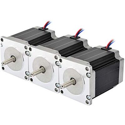 STEPPERONLINE Lot de 3 moteurs pas à pas Nema 23, 1,8 °, 1,9 Nm, 2,8 A, 57 x 76 mm, pour imprimante 3D, fraiseuse CNC - Publicité STEPPERONLINE Lot de 3 moteurs pas à pas Nema 23, 1,8 °, 1,9 Nm, 2,8 A, 57 x 76 mm, pour imprimante 3D, fraiseuse CNC - Publicité