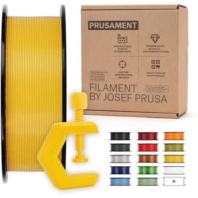 Prusament PETG Filament pour imprimante 3D Mango Yellow 1,75 mm – 1 kg Haute précision ±0,02 mm Faible stringing Excellente adhérence Sans nœuds Pour débutants et professionnels - Publicité Prusament PETG Filament pour imprimante 3D Mango Yellow 1,75 mm – 1 kg Haute précision ±0,02 mm Faible stringing Excellente adhérence Sans nœuds Pour débutants et professionnels - Publicité