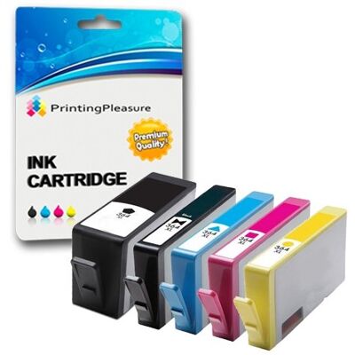 Printing Pleasure 5 Cartouches d'encre compatibles pour HP Photosmart 7510 7520 B8550 B8553 C5380 C5383 C6380 C6383 D5460 D5463 D7560 Photosmart Premium C309a C310a C510a Remplacement pour HP 364XL - Publicité Printing Pleasure 5 Cartouches d'encre compatibles pour HP Photosmart 7510 7520 B8550 B8553 C5380 C5383 C6380 C6383 D5460 D5463 D7560 Photosmart Premium C309a C310a C510a Remplacement pour HP 364XL - Publicité