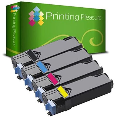 Printing Pleasure Pack 4 Toner Laser Compatible pour Xerox Phaser 6500DN, 6500N, WorkCentre 6505DN, 6505N - Publicité Printing Pleasure Pack 4 Toner Laser Compatible pour Xerox Phaser 6500DN, 6500N, WorkCentre 6505DN, 6505N - Publicité