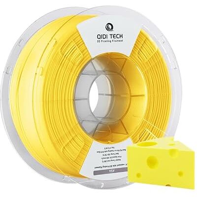QIDI TECH Filament ASA 1.75mm Jaune,Filament pour imprimante 3D ASA 1kg Spool(2.2lbs),Haute résistance aux UV,Faible odeur,Parfait pour l'impression de pièces fonctionnelles extérieures - Publicité QIDI TECH Filament ASA 1.75mm Jaune,Filament pour imprimante 3D ASA 1kg Spool(2.2lbs),Haute résistance aux UV,Faible odeur,Parfait pour l'impression de pièces fonctionnelles extérieures - Publicité