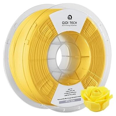 QIDI TECH Filament PETG-Tough, Filament Imprimante 3D PETG Résistant 1.75mm, Bobine de 1kg (2.2lbs), Adapté à l'impression à Grande Vitesse, Convient à la Plupart des Imprimantes 3D FDM, Jaune - Publicité QIDI TECH Filament PETG-Tough, Filament Imprimante 3D PETG Résistant 1.75mm, Bobine de 1kg (2.2lbs), Adapté à l'impression à Grande Vitesse, Convient à la Plupart des Imprimantes 3D FDM, Jaune - Publicité