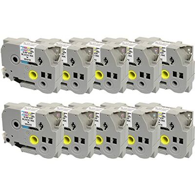 PRESTIGE CARTRIDGE 10 Cassettes Rubans d'étiquettes TZe251 TZ251 noir sur blanc 24mm x 8m compatible pour Brother P-Touch PT-2430PC 9600 9700 9800 D600VP D800W E550WVP E850 H500 H500LI P700 P750W - Publicité PRESTIGE CARTRIDGE 10 Cassettes Rubans d'étiquettes TZe251 TZ251 noir sur blanc 24mm x 8m compatible pour Brother P-Touch PT-2430PC 9600 9700 9800 D600VP D800W E550WVP E850 H500 H500LI P700 P750W - Publicité