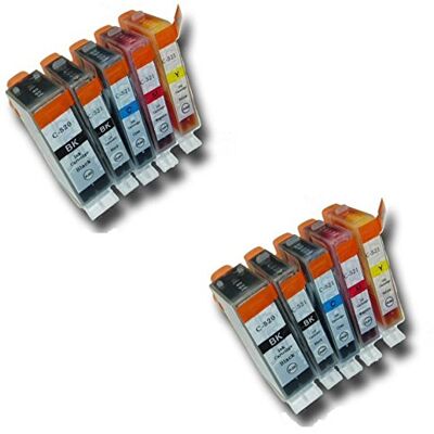 PRESTIGE CARTRIDGE PGI-520/CLI-521 Lot de 10 Cartouches d'encre compatible avec Canon Pixma MP540 MP540x MP550 MP560 MP620 MP630 MP640 MP980 MP990 MX860 MX870 iP3600 iP3680 iP4600 iP4680 iP4700 - Publicité PRESTIGE CARTRIDGE PGI-520/CLI-521 Lot de 10 Cartouches d'encre compatible avec Canon Pixma MP540 MP540x MP550 MP560 MP620 MP630 MP640 MP980 MP990 MX860 MX870 iP3600 iP3680 iP4600 iP4680 iP4700 - Publicité