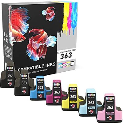 PRESTIGE CARTRIDGE HP 363 Lot de 7 Cartouches d'encre compatible avec Imprimante HP Photosmart un ensemble plus un autre Noir - Publicité PRESTIGE CARTRIDGE HP 363 Lot de 7 Cartouches d'encre compatible avec Imprimante HP Photosmart un ensemble plus un autre Noir - Publicité