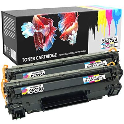 PRESTIGE CARTRIDGE CE278A 78A Cartouches de Toner Compatible avec HP LaserJet Pro M1536 MFP M1536dnf MFP P1560 P1566 P1600 P1606 P1606dn Canon LBP-6200d LBP-6230d LBP-6230dw Pack de 2 - Publicité PRESTIGE CARTRIDGE CE278A 78A Cartouches de Toner Compatible avec HP LaserJet Pro M1536 MFP M1536dnf MFP P1560 P1566 P1600 P1606 P1606dn Canon LBP-6200d LBP-6230d LBP-6230dw Pack de 2 - Publicité