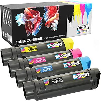PRESTIGE CARTRIDGE 6510 6515 Compatible Cartouche de Toner pour Xerox Phaser 6510 6510DN 6510N WorkCentre 6515 6515DN 6515N 106R03480 Noir 106R03477 Cyan 106R03478 Magenta 106R03479 Jaune - Publicité PRESTIGE CARTRIDGE 6510 6515 Compatible Cartouche de Toner pour Xerox Phaser 6510 6510DN 6510N WorkCentre 6515 6515DN 6515N 106R03480 Noir 106R03477 Cyan 106R03478 Magenta 106R03479 Jaune - Publicité