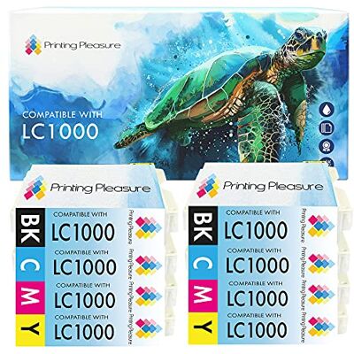 Printing Pleasure 8 Compatibles LC1000 LC970 Cartouches d'encre pour Brother DCP-130C DCP-135C DCP-150C DCP-260C DCP-330C DCP-350C DCP-357C DCP-540CN DCP-560CN DCP-770CW Fax-2840 MFC-465CN Grande Capacité - Publicité Printing Pleasure 8 Compatibles LC1000 LC970 Cartouches d'encre pour Brother DCP-130C DCP-135C DCP-150C DCP-260C DCP-330C DCP-350C DCP-357C DCP-540CN DCP-560CN DCP-770CW Fax-2840 MFC-465CN Grande Capacité - Publicité